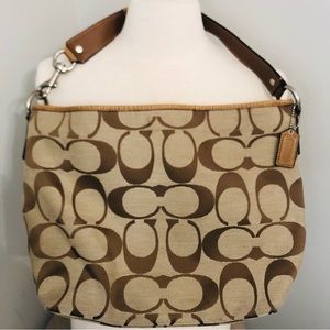 COACH 13082 Logo Hobo Bag